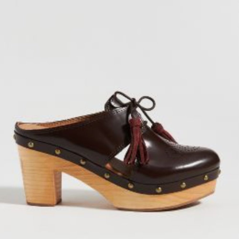 PILCRO KILTY CLOG HEELS Size 10